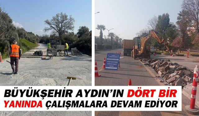 Aydın’da yollar için kapsamlı çalışma sürüyor