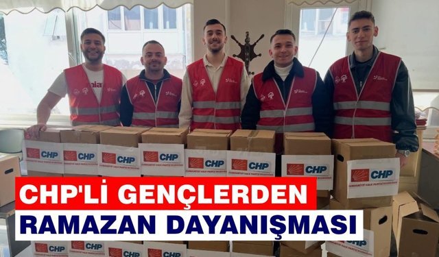 Bozdoğan'da CHP'li gençlerden Ramazan dayanışması