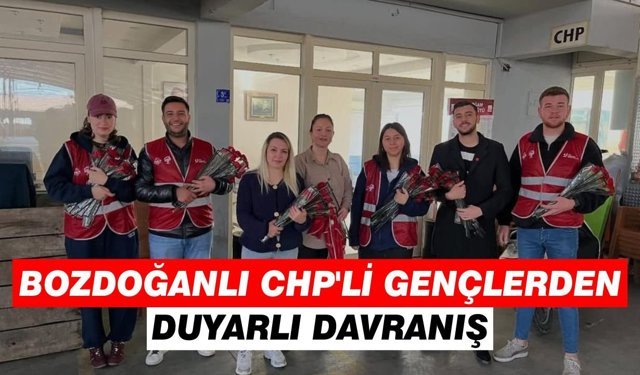 Bozdoğanlı CHP'li gençlerden duyarlı davranış