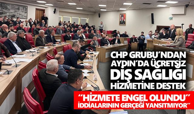 CHP Grubu’ndan Aydın’da ücretsiz diş sağlığı hizmetine destek