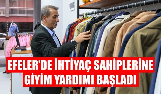 Efeler’de giyim desteği kısa sürede onlarca aileye ulaştı
