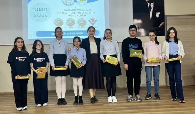 Nazilli'nin gururu öğrenciler belgelerini aldı