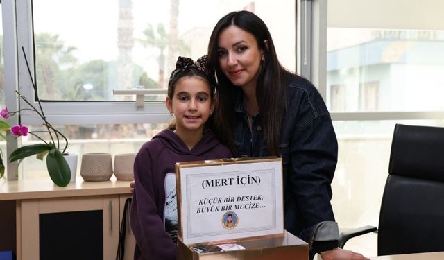 Söke’de minik iyilik: İpek’ten Mert’e destek