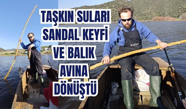 Söke'de pamuk tarlalarında sandal keyfi