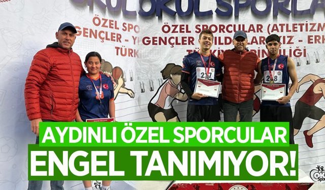 Aydınlı özel sporcular engel tanımıyor
