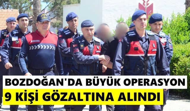 Bozdoğan'da büyük operasyon
