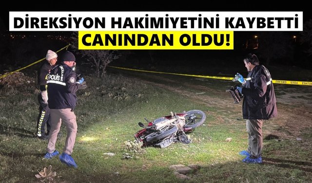 Direksiyon hakimiyetini kaybetti, canından oldu