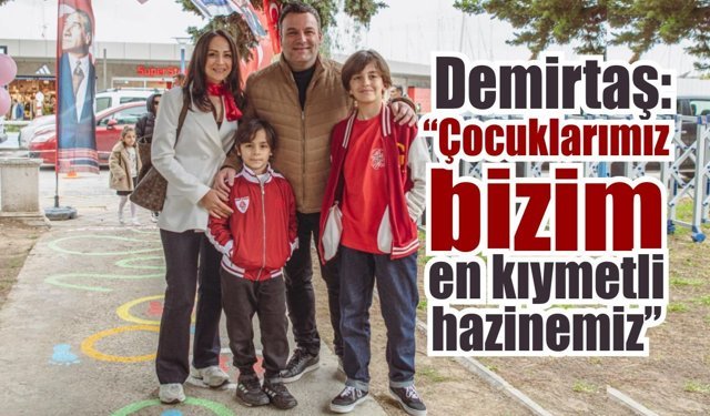 Kuşadası’nda aileler ve çocuklar birlikte eğlendi