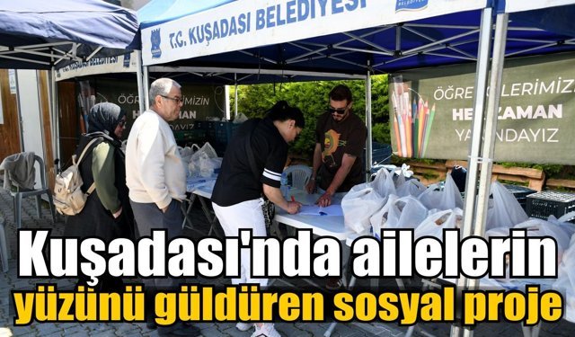 Kuşadası’nda öğrencilere beslenme desteği sürüyor