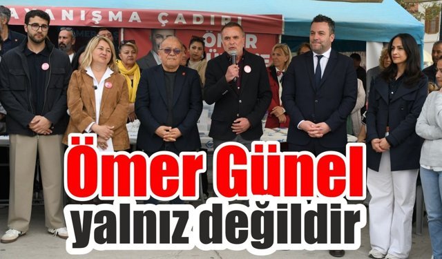 Kuşadası’nda Ömer Günel’e destek devam ediyor