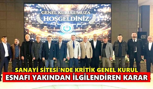 Nazilli Sanayi Kooperatifi toplandı