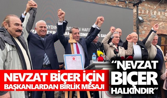 Nevzat Biçer için başkanlardan birlik mesajı