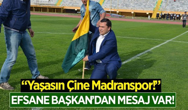 Efsane başkan Örter, Çine Madranspor'u tebrik etti