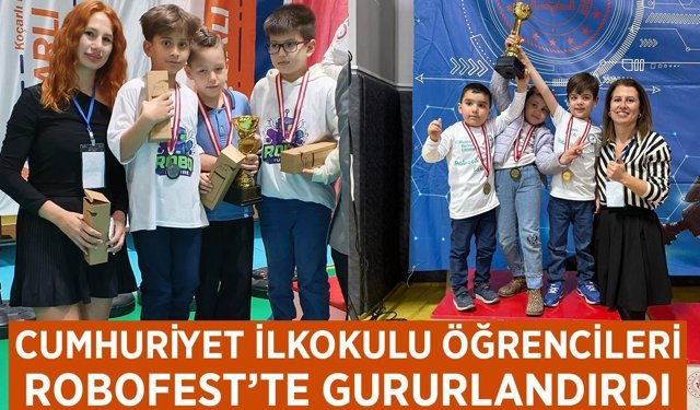 Cumhuriyet İlkokulu öğrencileri, Robofest'te gururlandırdı