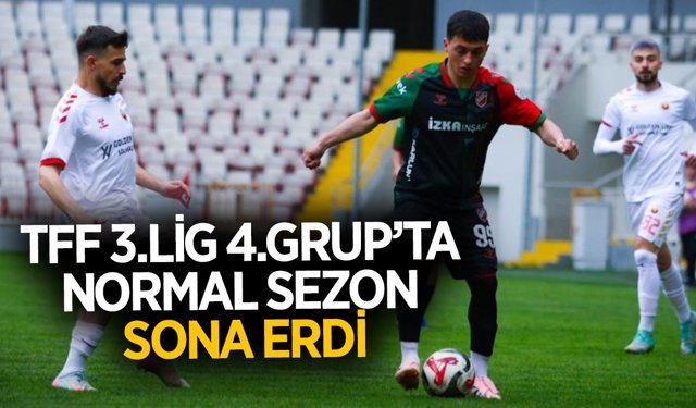 TFF 3.Lig 4.Grup'ta normal sezon sona erdi