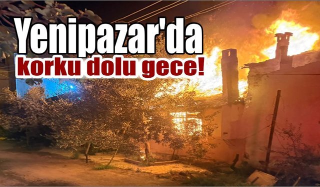 Yenipazar’da yangın: Komşunun dikkati hayat kurtardı