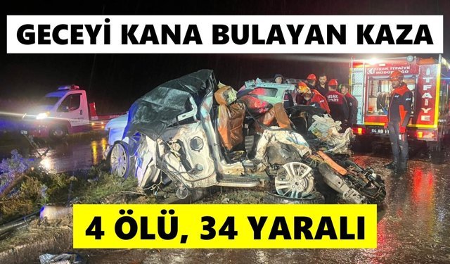 7 araç birbirine girdi: Anne, baba ve 2 çocuk hayatını kaybetti