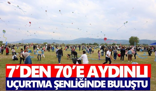 7’den 70’e Aydınlı uçurtma şenliğinde buluştu
