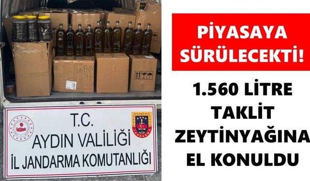 Aydın’da 2,4 milyonluk taklit zeytinyağı ele geçirildi