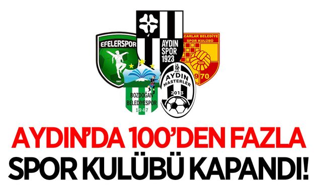 Aydın'da 100'den fazla spor kulübü kapandı! İşte tarihe karışan kulüpler!