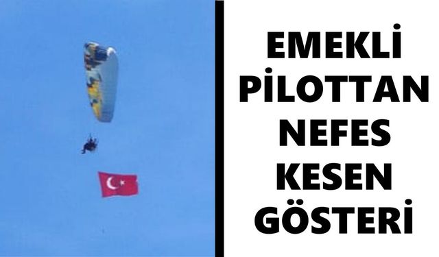 Nazilli semalarında paramotor sürprizi