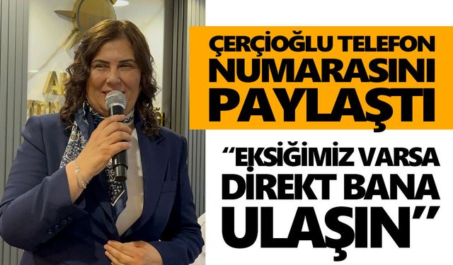 Çerçioğlu telefon numarasını paylaştı: “Eksiğimiz varsa direkt bana ulaşın”