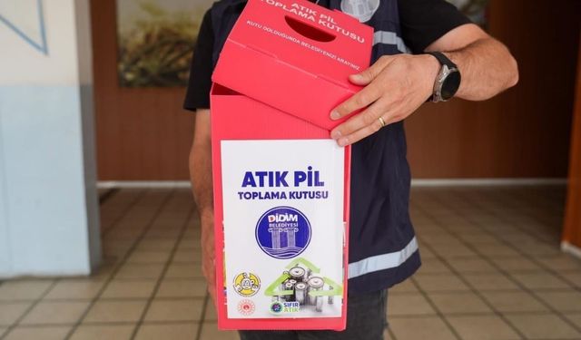 Didim’de atık piller geri dönüşüme kazandırılıyor