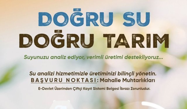 Didim’de doğru su kullanımıyla verimli tarım hedefi