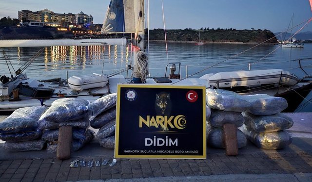 Didim’de film gibi operasyon: Tekne dolusu uyuşturucu yakalandı!