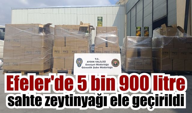 Efeler’de sahte zeytinyağı operasyonu