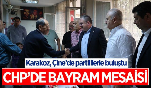CHP Milletvekili Karakoz, Çine'de partililerle bayramlaştı
