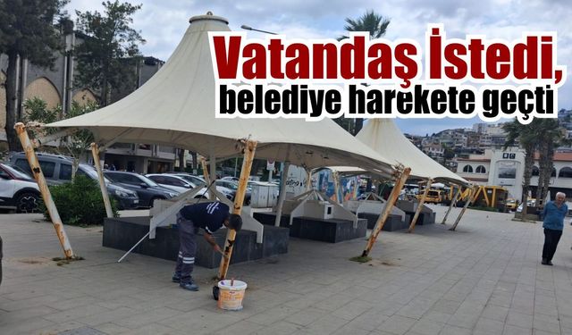 Kuşadası Belediyesi’nden taleplere anında müdahale