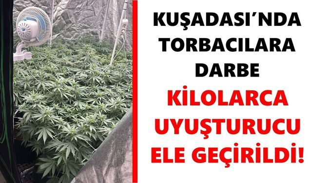 Kuşadası’nda torbacılara darbe: Kilolarca uyuşturucu ele geçirildi!