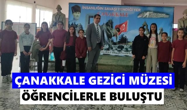Kuyucak'ta Çanakkale Gezici Müzesi öğrencilerle buluştu