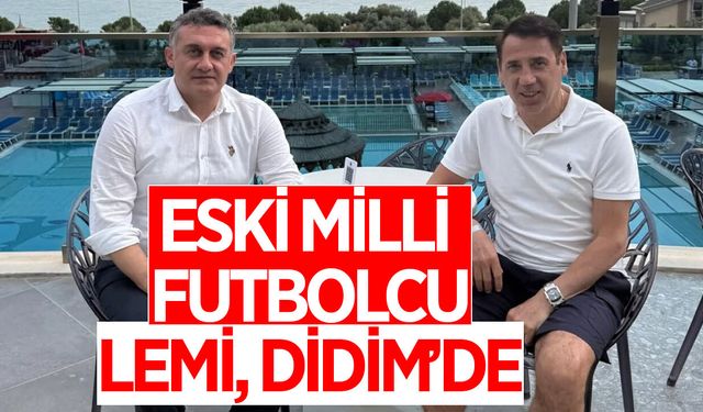 Trabzonspor'un efsane ismi Lemi Çelik Didim'de