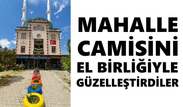 Mahalle camisini el birliğiyle güzelleştirdiler