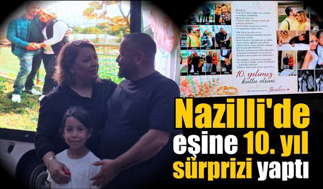 Nazilli’de aşk dev ekrana yansıdı