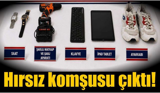 Nazilli’de hırsızlık zanlısı komşu çıktı