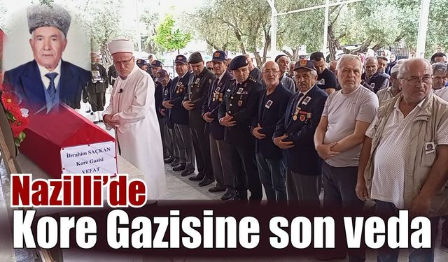 Nazilli'de Kore Gazisi Saçkan dualarla uğurlandı