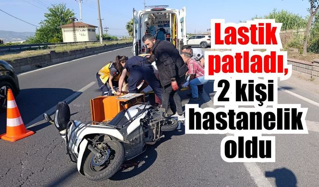 Nazilli’de motosiklet savruldu: 2 yaralı
