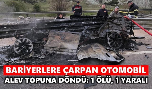 Otomobil küle döndü: 1 ölü, 1 yaralı
