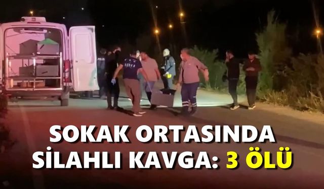Silahların konuştuğu kavga 3 can aldı