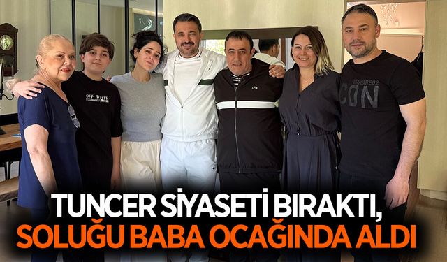Siyaseti bırakan Tuncer, bayramı baba ocağında geçirdi