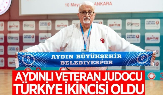 Aydınlı veteran judocu Türkiye ikincisi oldu