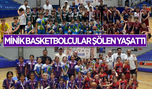Aydın’da minik basketbolcular şölen yaşattı