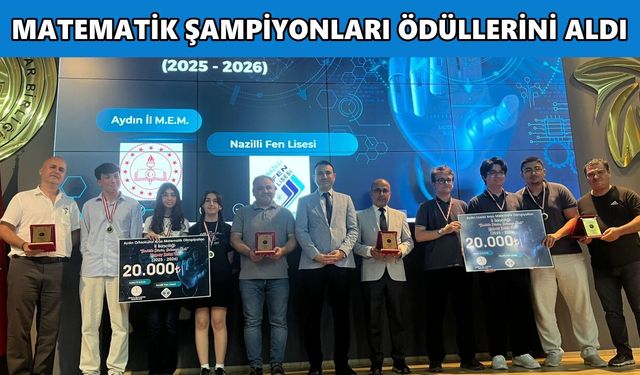 Nazilli'ye matematikte büyük gurur