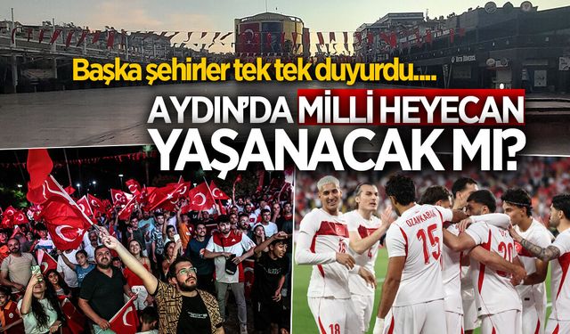 Aydın, Dünya Kupası'nda Milli Takım için tek yürek olmak istiyor! Vatandaşlardan dev ekran talebi