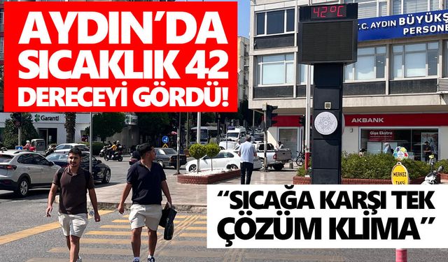 Aydın’da sıcaklık 42 dereceyi gördü!