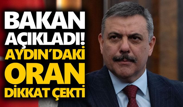 Bakan açıkladı! Aydın’daki oran dikkat çekti