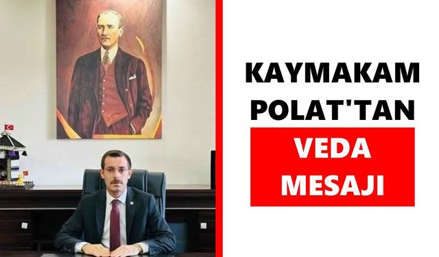 Bozdoğan Kaymakamı Polat'tan veda mesajı